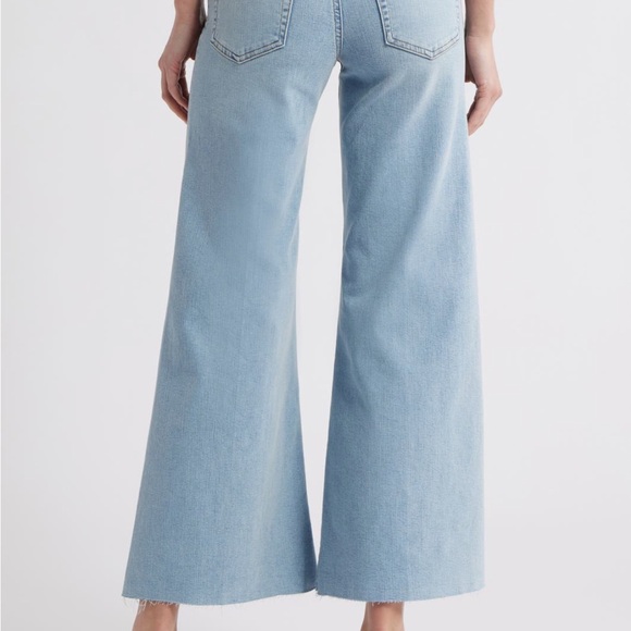 Frame Palazzo Crop Cutoff Jeans Wilson Raw After Size 26 - Picture 2 of 5